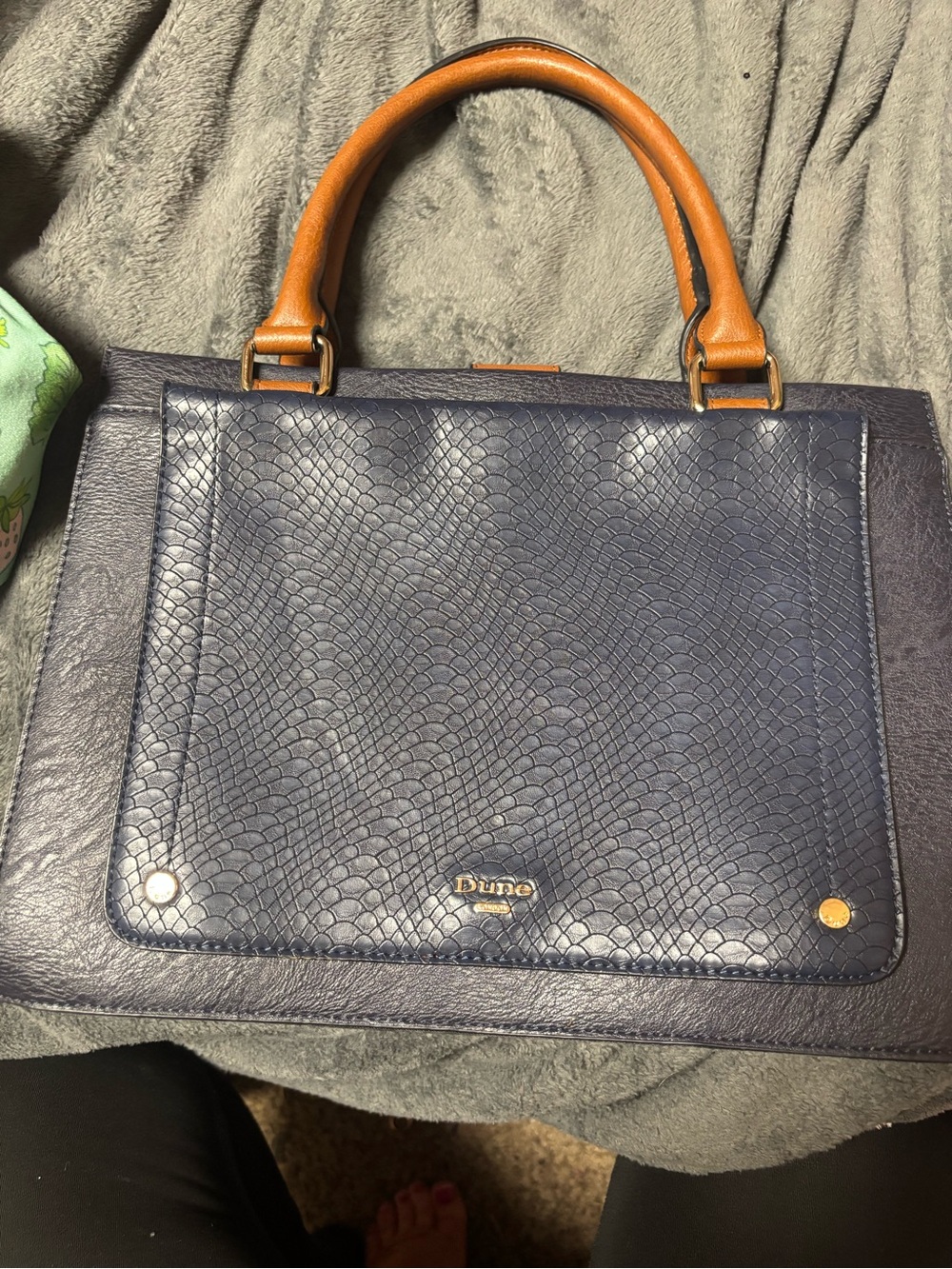 Dune London Black Interior Logo Tote or Handbag